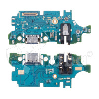 Шлейф для Samsung Galaxy A15 4G/5G/M15 5G (A155F/A156B/M156B) плата системный разъем/разъем гарнитуры/микрофон - Премиум