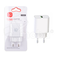 Сетевое зарядное устройство USB XO L103 (18W, QC3.0) Белый