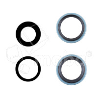 Стекло камеры для iPhone 16/16 Plus (комплект 2 шт.) Бирюзовый