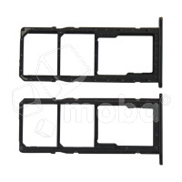 Держатель SIM для Samsung Galaxy A01/M01F (A015F/M015F) Черный