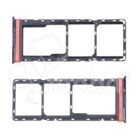 Держатель SIM для Tecno Spark 10C (KI5m) Черный