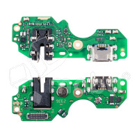 Шлейф для Infinix Smart 6/6 HD (X6511/X6512) плата на системный разъем/разъем гарнитуры/микрофон - Премиум