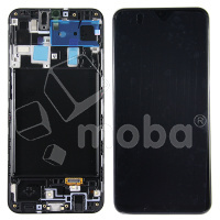 Дисплей для Samsung Galaxy A20 (A205F) модуль с рамкой Черный - OR (SP)