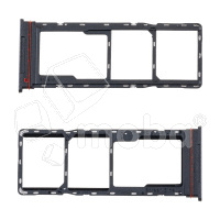 Держатель SIM для Tecno Spark 40 4G (KM5n) Черный