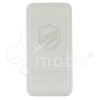 Защитное стекло "Тонкое" для iPhone 6/6S Белый (Полное покрытие 0,25 мм)