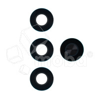 Стекло камеры для Huawei Honor X8c (ABR-LX1) (комплект 4 шт.) Черный