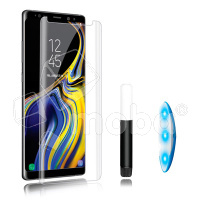 Защитное стекло "UV комплект" для Samsung Galaxy S20 (G980F) (клей, лампа)