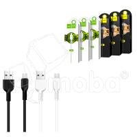 Кабель USB - MicroUSB Hoco X20 (2.4A) Черный