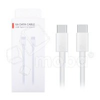 Кабель Type-C - Type-C Huawei (6A, 88W, чип SuperCharger) Белый - OR