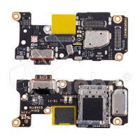 Шлейф для Xiaomi Poco F5 Pro (23013PC75G) плата системный разъем/разъем SIM/микрофон - Премиум