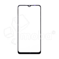 Стекло для переклейки Samsung Galaxy M12 (M127F) в сборе с OCA пленкой Черный - OR (Mitsubishi)