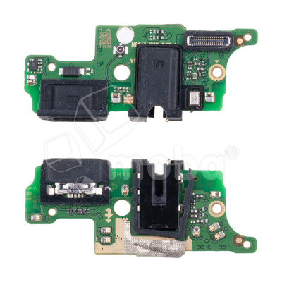 Шлейф для Tecno Spark 8P (KG7n) плата на системный разъем/разъем гарнитуры/микрофон - Премиум