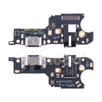 Шлейф для Realme C25/C25s (RMX3191/RMX3195) плата системный разъем/разъем гарнитуры/микрофон - Премиум