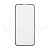 Защитное стекло "Матовое" для iPhone 13/13 Pro/14/16e/17e Черный (Закалённое, полное покрытие)