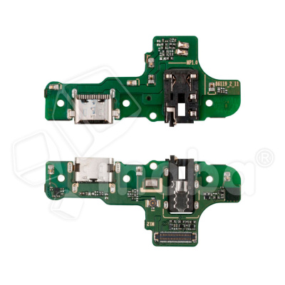 Шлейф для Samsung Galaxy A20s (A207F) плата системный разъем/разъем гарнитуры/микрофон - Премиум
