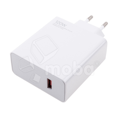 Сетевое зарядное устройство USB для Xiaomi Turbo Charger (120W, QC3.0) (тех.упак.) Белый