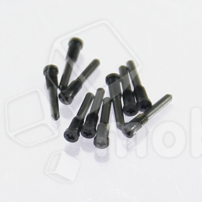 Винты для iPhone X/Xs/Xs Max/11/11 Pro/11 Pro Max/12/12 mini/12 Pro/12 Pro Max/13/13 mini/13 Pro/13 Pro Max/14/14 Pro/14 Plus/14 Pro Max/15/15 Pro/15 Plus/15 Pro Max/16/16e/16 Pro/16 Pro Max внешний (10 шт.) Черный