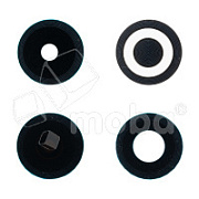 Стекло камеры для Tecno Spark 30 4G (KL6) (комплект 4 шт.) Черный