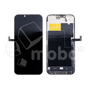 Дисплей для iPhone 13 Pro Max (A2645) в сборе с тачскрином Черный - (Soft OLED, Full HD, 120 Гц) (площадка под IC)