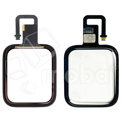 Стекло для переклейки Apple Watch 6 (40 мм) в сборе с тачскрином и OCA пленкой Черный - OR (Mitsubishi)