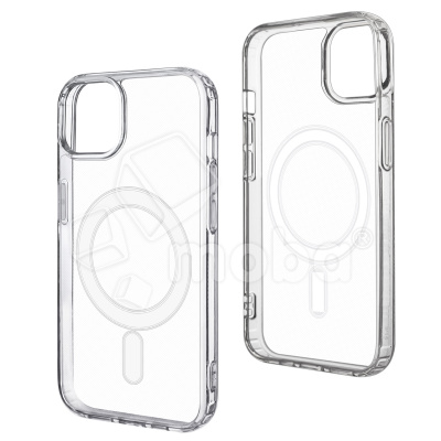 Чехол-накладка для iPhone 15 (Magsafe, прозрачный)