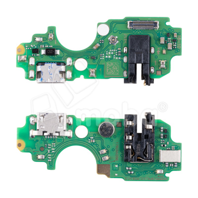 Шлейф для Tecno POP 7 (BF6) плата на системный разъем/разъем гарнитуры/микрофон - Премиум