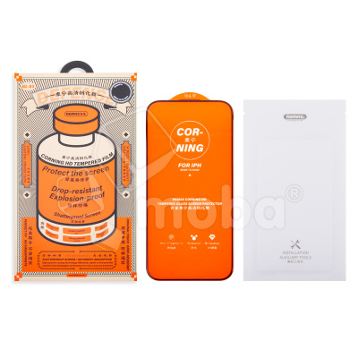 Защитное стекло Remax Medicine Glass GL-83 для iPhone 15 Pro (сверхпрочное) Черный