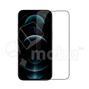 Защитное стекло "Стандарт" для iPhone 13/13 Pro/14/16e Черный (Полное покрытие)