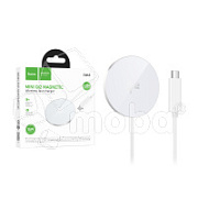Беспроводное зарядное устройство Hoco CW63 (15W, быстрая зарядка. Qi2) Белый