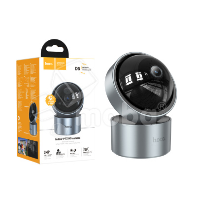 Камера видеонаблюдения Hoco D5 (Bluetooth, Wi-Fi, Full HD 2304×1296) Серый