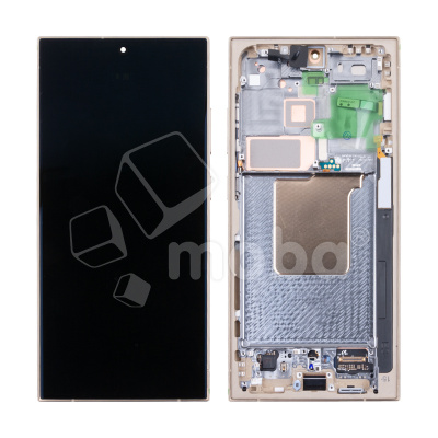 Дисплей для Samsung Galaxy S24 Ultra (S928B) модуль с рамкой Желтый - OR (SP)