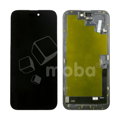 Дисплей для iPhone 16 Plus (A3290) в сборе с тачскрином Черный - (Soft OLED, Full HD) (с верификацией = с привязкой без ошибки)