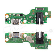 Шлейф для Tecno Spark 40C (KM4k) плата на системный разъем/разъем гарнитуры/микрофон - Премиум