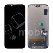 Дисплей для iPhone 14 (A2883) в сборе с тачскрином Черный - DD (Soft OLED, Full HD) (площадка под IC)
