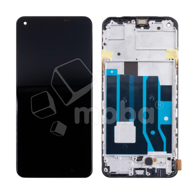 Дисплей для Realme 9 (RMX3521) модуль с рамкой Черный - (OLED)