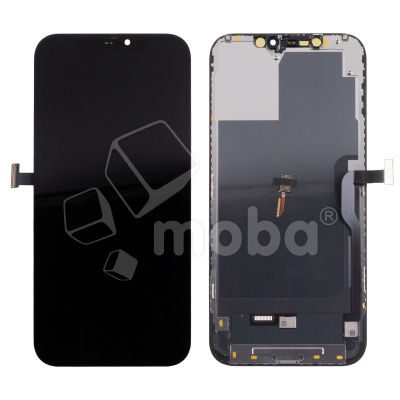 Дисплей для iPhone 12 Pro Max (A2411) в сборе с тачскрином Черный - (Hard OLED) Стандарт